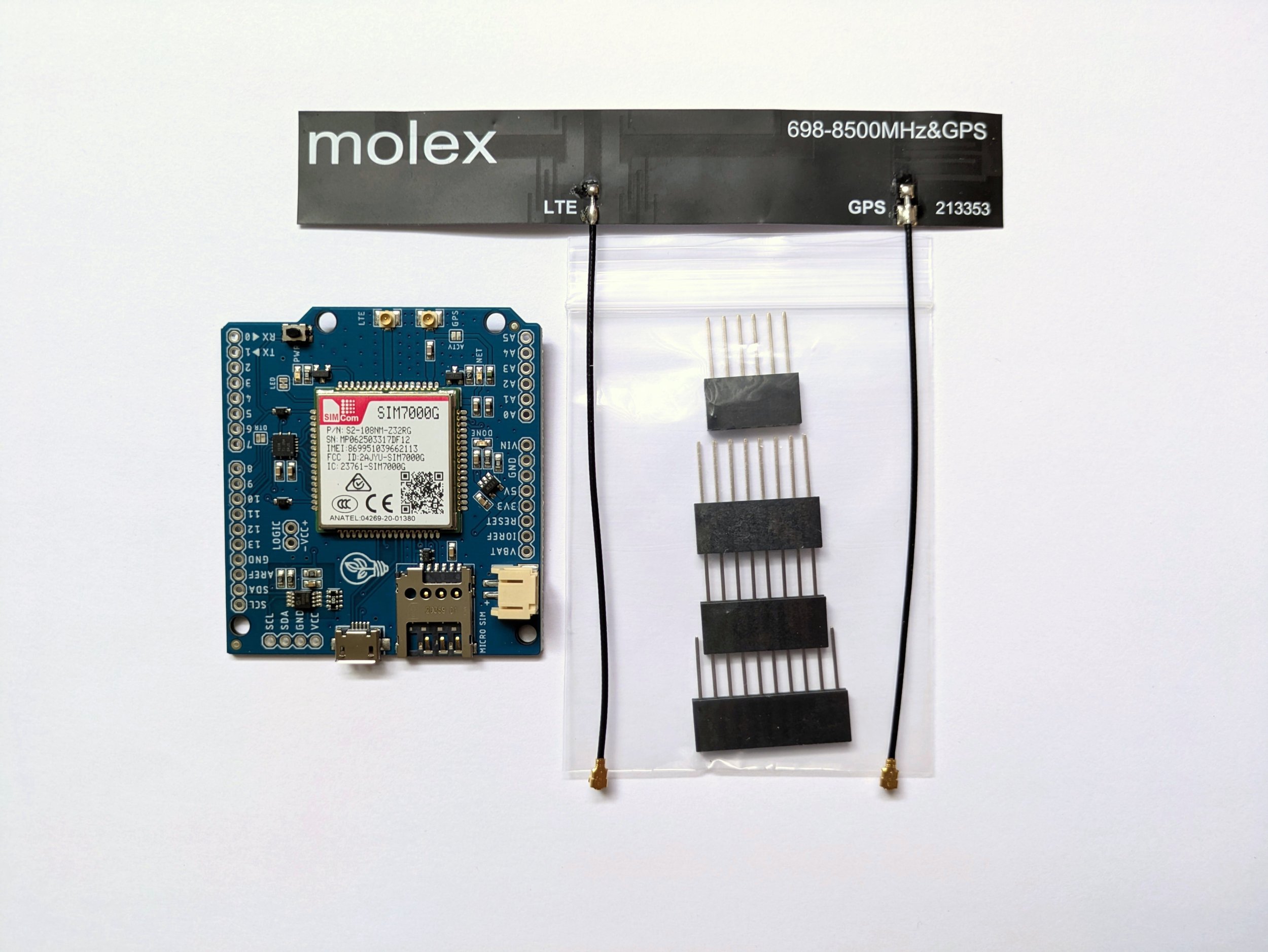 SIM7000 LTE Shield for Arduino | Botletics — Botletics